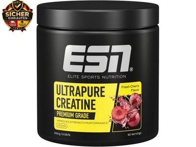 Ultrapure Creatine Monohydrate, 250 g, 62 Portionen, Fresh Cherry, Creatin