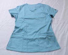 Butter Soft Women's 4 Pocket Crisscross Scrub Top EJ3 Dew Drop Size XS NWT