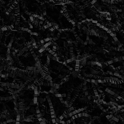 2 LB Black Crinkle Cut Paper Shred Filler Recyclable Gift Wrap Confetti Grass