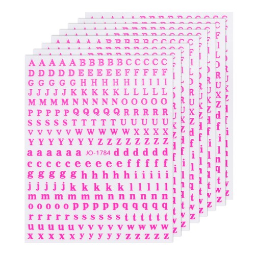 Bemeol Alphabet-Aufkleber – 36 Blatt, Je 10,2 Cm Große Buchstaben, Selbstklebend, Rosa, Für Dekoration & Lernen