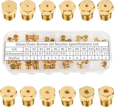 Range Stove Oven Orifice Conversion Kit Propane Lp Natural Gas Brass Jet Burner