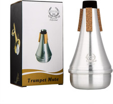 Trumpet Mute,Trumpet Mute Silencer,Lightweight Aluminum Trumpet Practice Mute