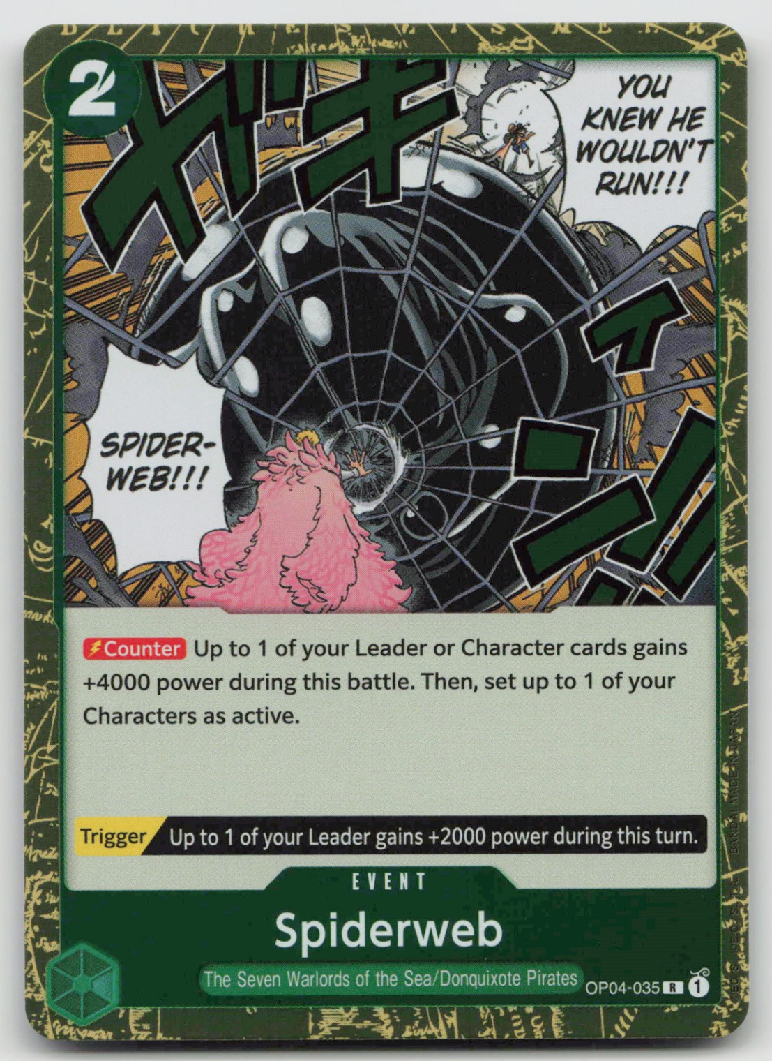 Spiderweb #OP04-035 - Kingdoms of Intrigue R Foil NM