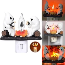 Aimery Ghost Campfire Flickering NightLight,Ghosts Campfire Flicker Flame Hallow