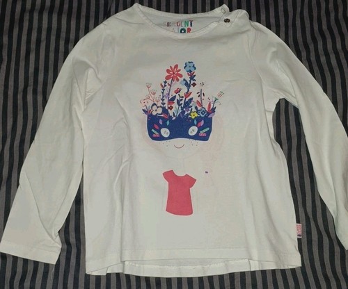 Sergent Major Mädchen Größe 6Jahre 110 116 Shirt Weiß Langarm