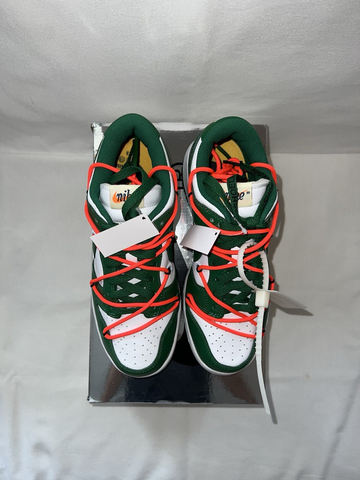 OFF WHITE X NIKE Nike x Off White Dunk Low verde pino UK6 US6.5