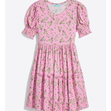 Draper James Lee Ann Magnolia Pink Multi Floral Dress Size S