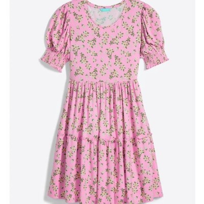 Draper James Lee Ann Magnolia Pink Multi Floral Dress Size S