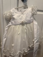 White Dress For Communion And Baptism For Baby Girl 2 Years
