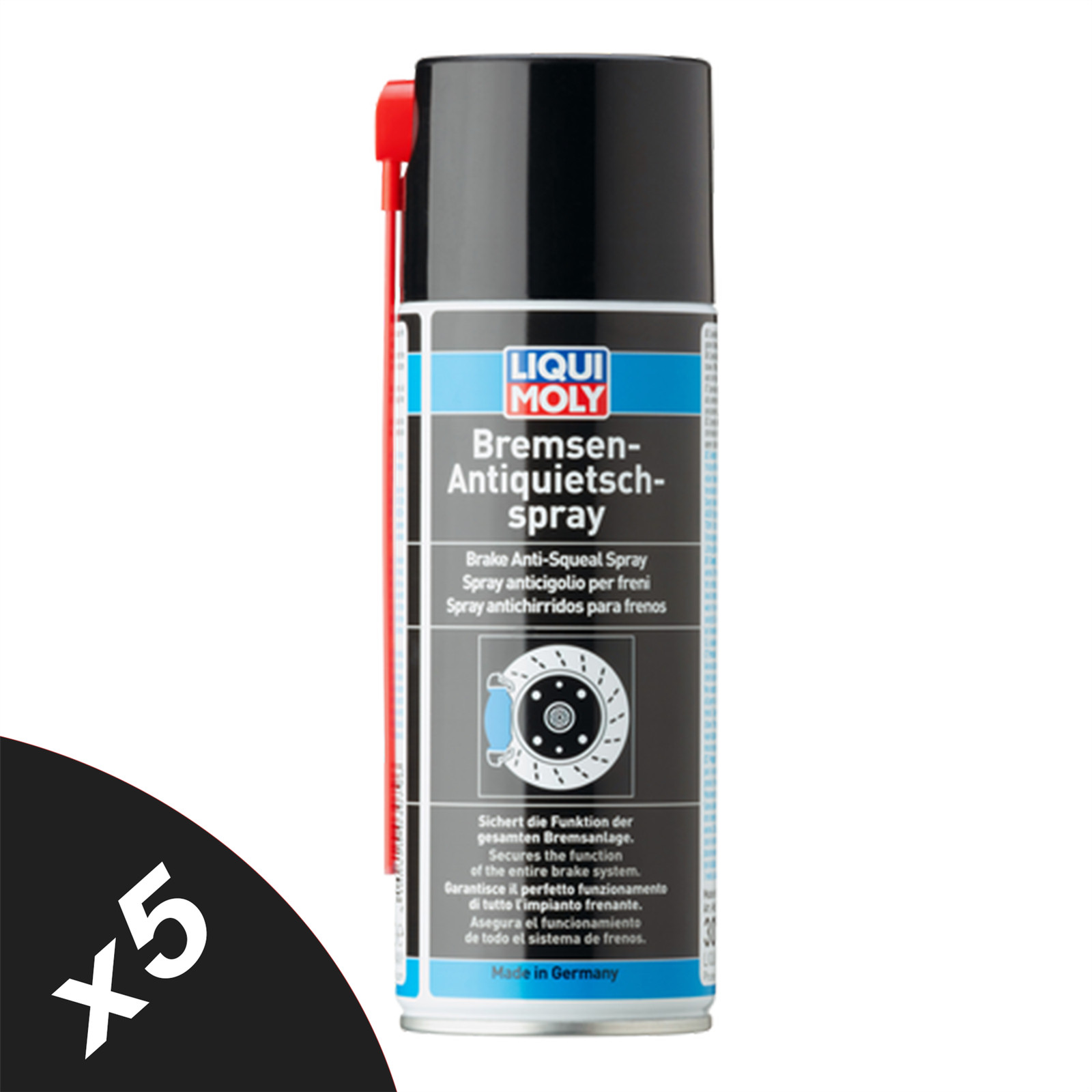 Liqui Moly Brake Anti-Squeal Spray Anti-Seize Grease Aerosol 5x400ml