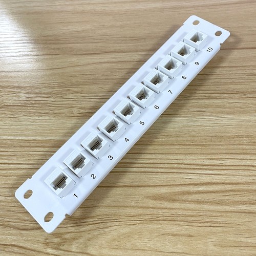 Ethernet Patch Panel CAT6 10 Port RJ45 Wall & Rack Mount Keystone Jack Module - Afbeelding 4 van 8
