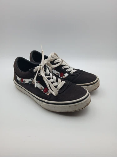 Vans Missy bambino taglia 4 rose nere classico floreale