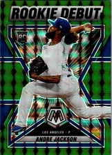 2022 Panini Mosaic #RD-20 Andre Jackson Rookie Debut Green Mosaic