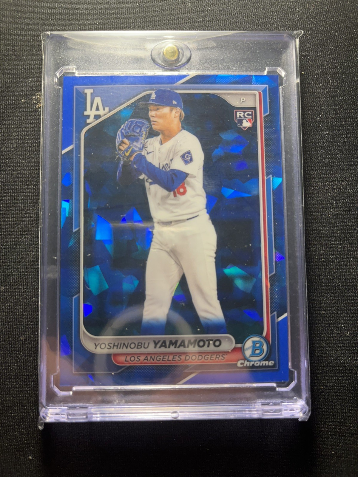 2024 Bowman Chrome Sapphire Yoshinobu Yamamoto #73 Rookie Dodgers 🌎Series MVP