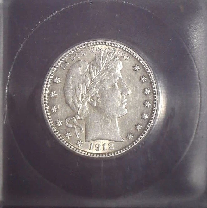 1912-S Barber Quarter, ICG AU53 , Tougher Date, Beautiful and Issue Free - Image 2 of 4