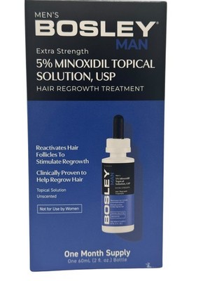 Bosley MAN 5% Topical Solution One Month Supply 2 Oz