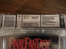 Final Fantasy NES WATA 8.0 Complete In Box Authentic Nintendo Classic