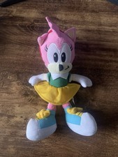 Rare Jazwares Sonic The Hedgehog 8" Classic Amy Rose Plush Soft Toy 2011 UK