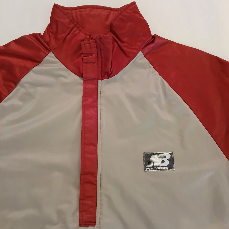 Chaqueta New Balance XL De Colección Para Hombre Roja Gris Hecha en EE. UU. Ventilada *Leer Foto 2 de 4