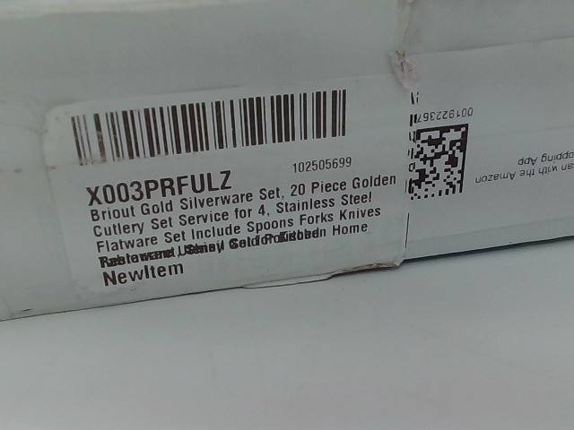 BRIOUT Gold Silverware Set, Golden Cutlery Set, Stainless Steel