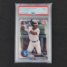 2016 Bowman Draft #BD60 Kyle Lewis 1st Bowman PSA MINT 9