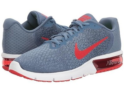 Nike Men's Air Max Sequent 2 Running Shoe Ocean Fog/University Red/Squadron Blue