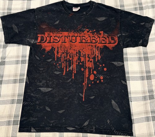 Disturbed The Sickness Grim Reaper All Over Print Tour Rock Band Size M