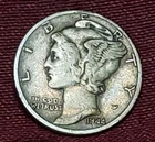 1944-S Mercury Dime 90% Silver Free Shipping