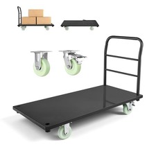 Uimoso Heavy Duty Industrial Platform Cart with 2000 lbs Capacity and Wheels