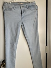Levi's Skinny Light Blue Stretch 5-Pocket Mid Rise Women's Jeans