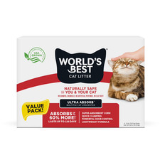 World's Best Unscented Corn Cat Litter 32lb Low Dust Quick Clumping