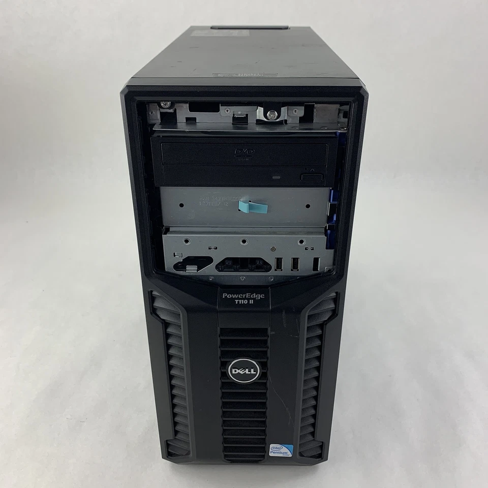 Dell PowerEdge T110 II Server Tower Pentium G620 2.6 GHz 8 GB RAM No OS No HDD - Image 2 of 4