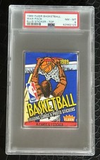 1989 Fleer BASKETBALL CARD Unopened Sealed Wax Pack PSA 8 - POP 5, None Higher!