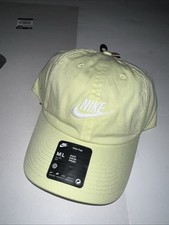 NIKE CLUB CAP Unstructured Futura Strapback Hat Cap Pale Yellow NEW Sz M/L