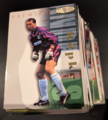 Panini Fußball Premium 95/96 Cards Matthäus Kahn Sammer Lehmann Sammelkarten 90s