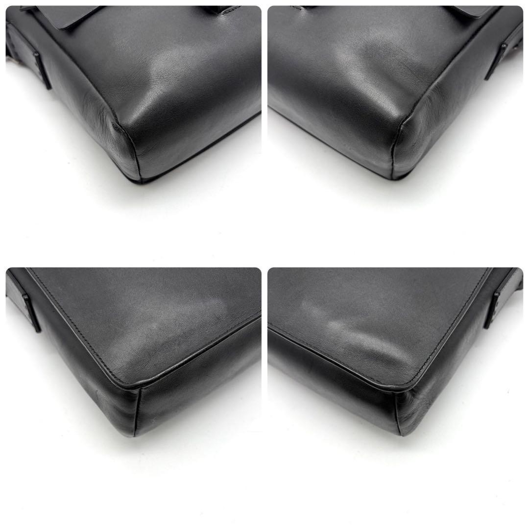 PRADA shoulder bag leather pochette black rare pouch thumbnail 6