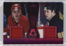 2017 Leaf Gold All Stars Dual Red 24/15 Sergei Fedorov Alexander Mogilny HOF k4s