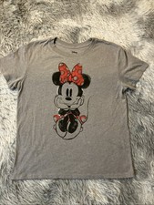 Disney Parks Minnie Mouse Sparkly Bow Tee, Medium
