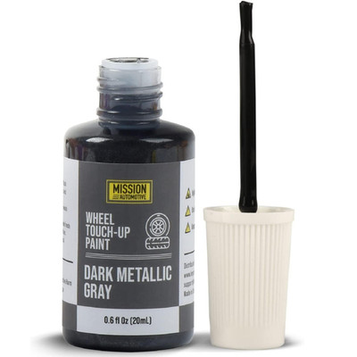 Mission Automotive Dark Metallic Gray Rim Touch Up Paint Compatible with Tesla M