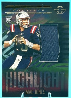 2021 Panini Illusions Highlight Swatches Mac Jones #HS-MJ (MEM, RC) Patriots