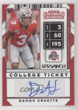 2020 Panini Contenders Draft Picks College Ticket Damon Arnette #197 Auto 03xg