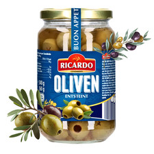 RICARDO Feinkost grüne Oliven 340g ohne Stein