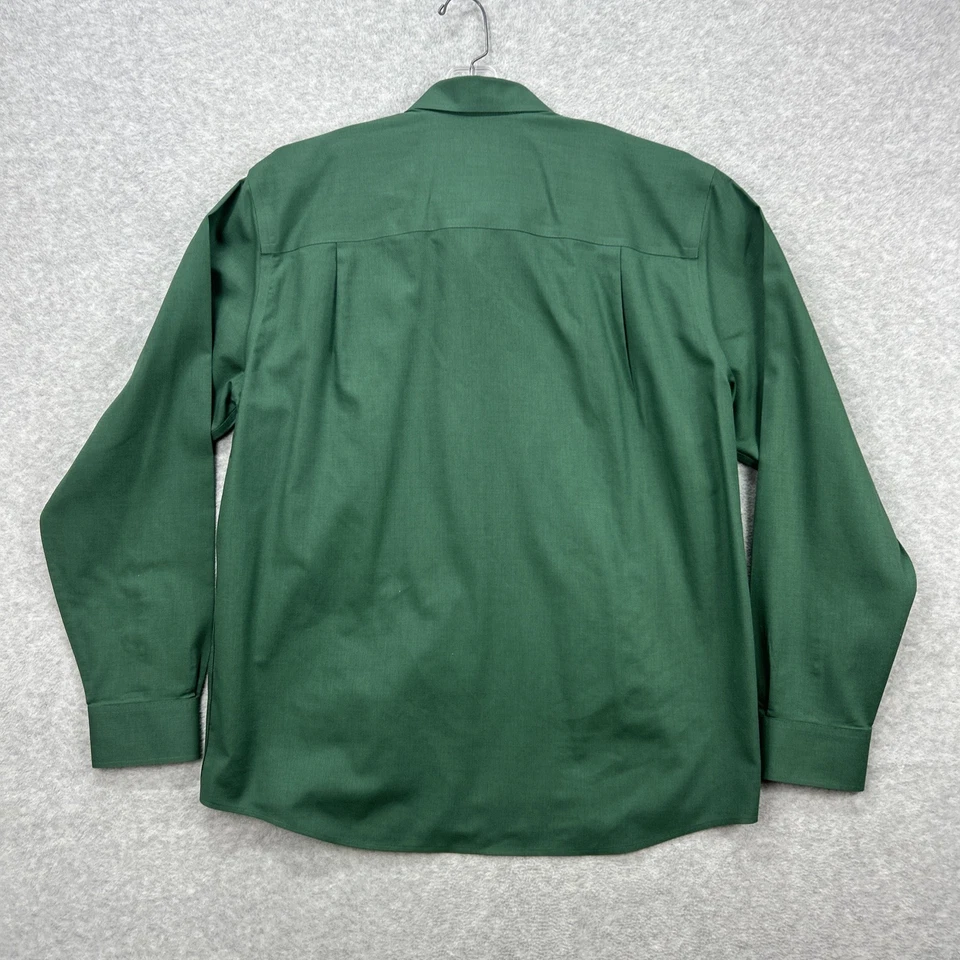 Michigan State Spartans Shirt Mens XL Green Long Sleeve Dress Cutter & Buck NCAA - Image 3 of 4