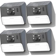 4 Pack Cinnado Solar Battery Powered Wireless Security Camera WiFi Outdoor Home