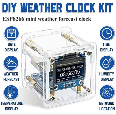 | DIY Digital Clock Kit ESP8266 MINI...