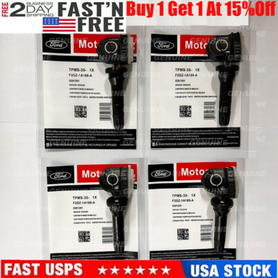 #ad 4pcs Genuine Motorcraft OEM TPMS 35 Tire Pressure Sensors For F 150 EDGE MUSTANG $29.45