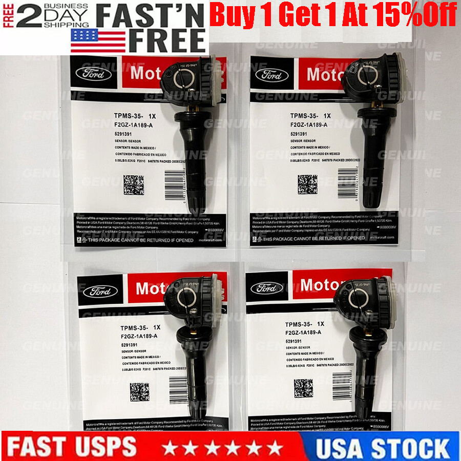 4pcs Genuine Motorcraft OEM TPMS-35 Tire Pressure Sensors For F-150 EDGE MUSTANG