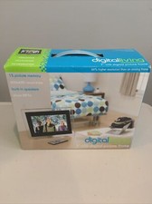 Digital Living 7  LCD Digital Electric Picture Frame Speakers MP3s New