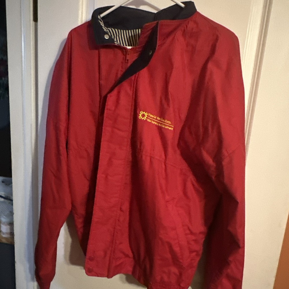 Vintage 80s Material Service Corp Denim Jacket XL by K-Products