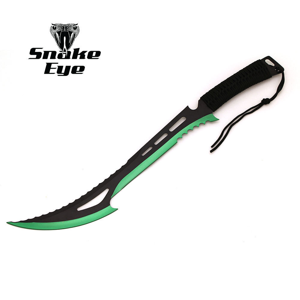Snake Eye Tactical BLACK & GREEN Zombie Killer Fantasy Sword